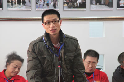 张铭城发表竞选演说